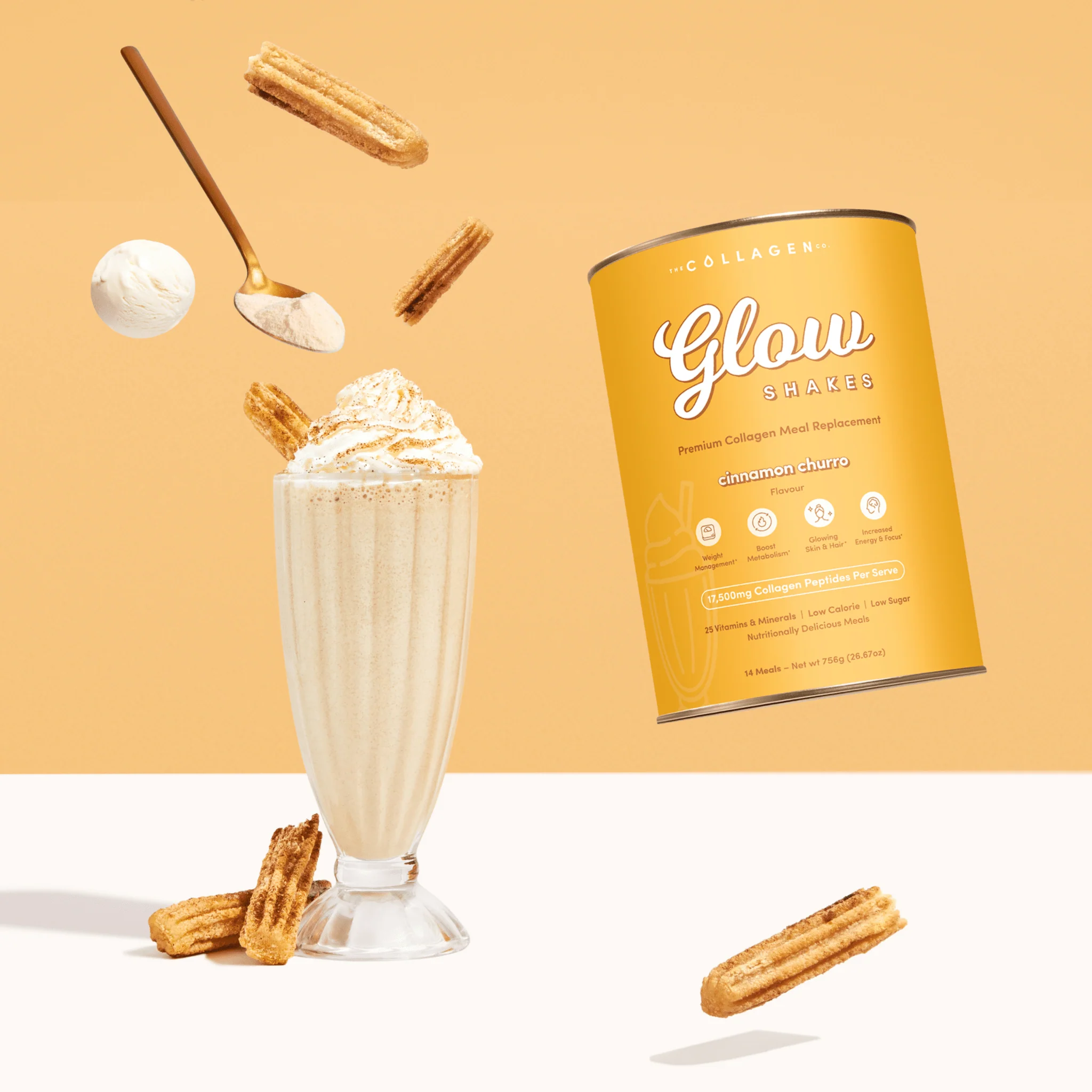 Cinnamon Churro Collagen Meal Replacement - 756g - Image 2