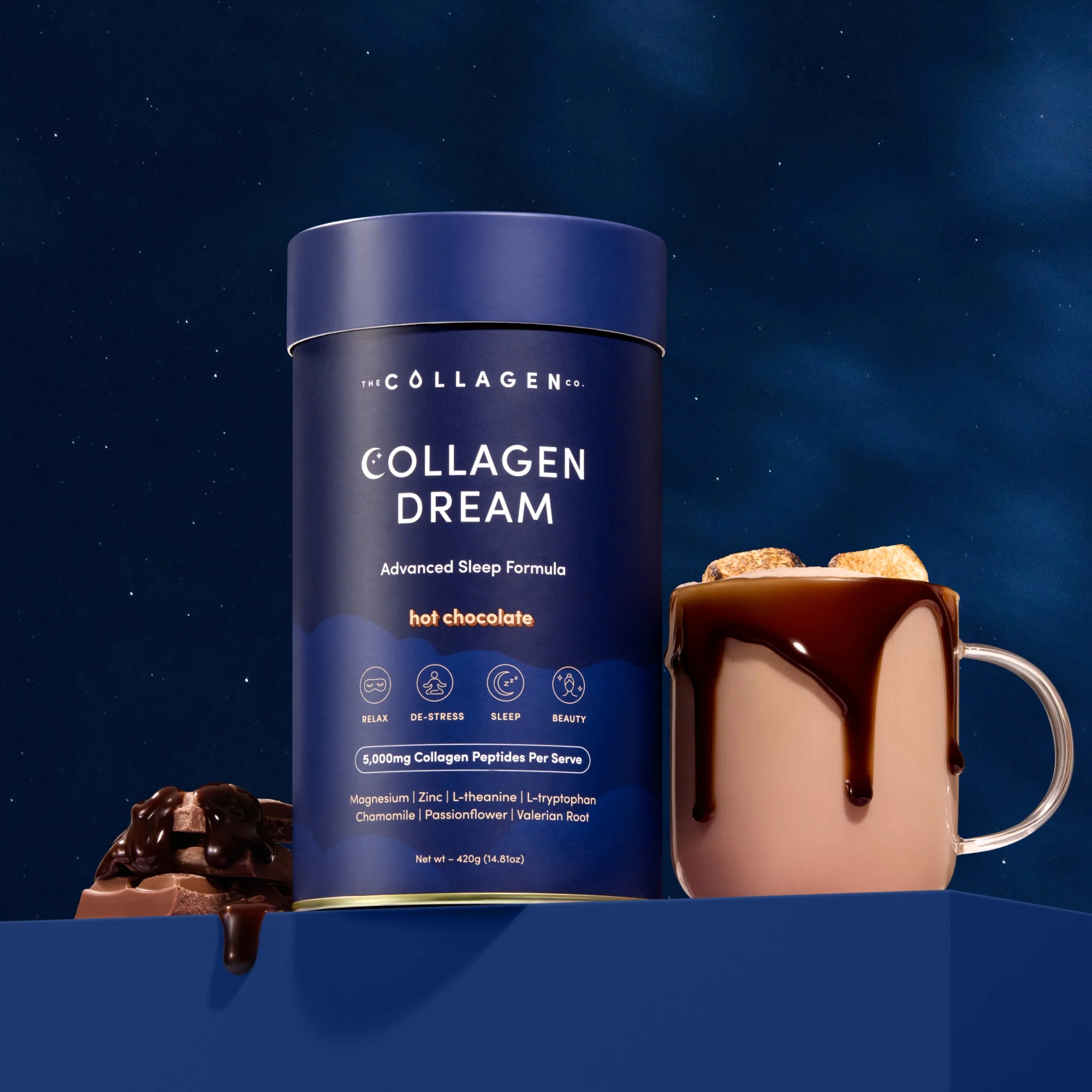 Collagen Dream Advanced Sleep Formula Hot Chocolate - 420g - Image 2