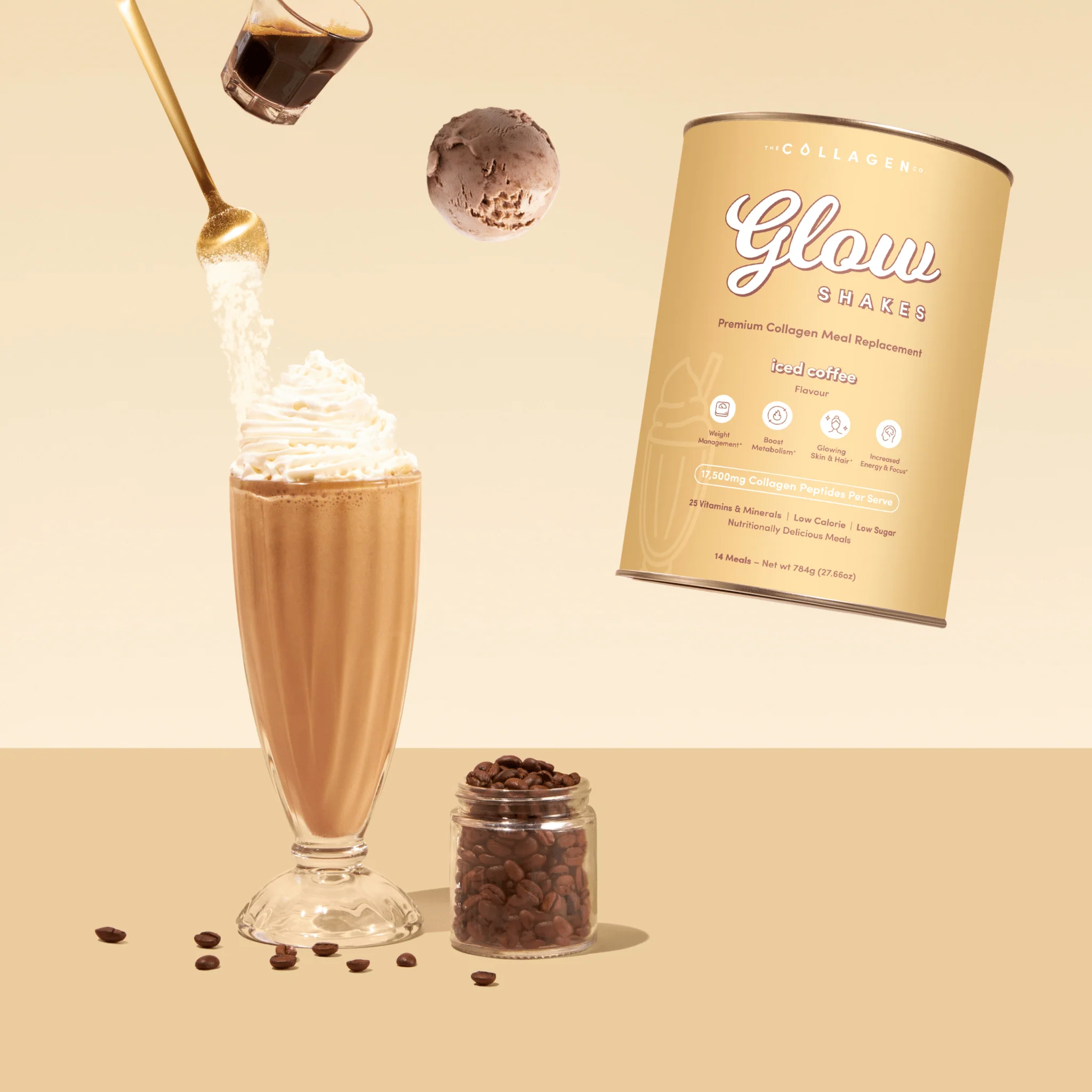 Iced Coffee Collagen Meal Replacement - 784g - Image 2