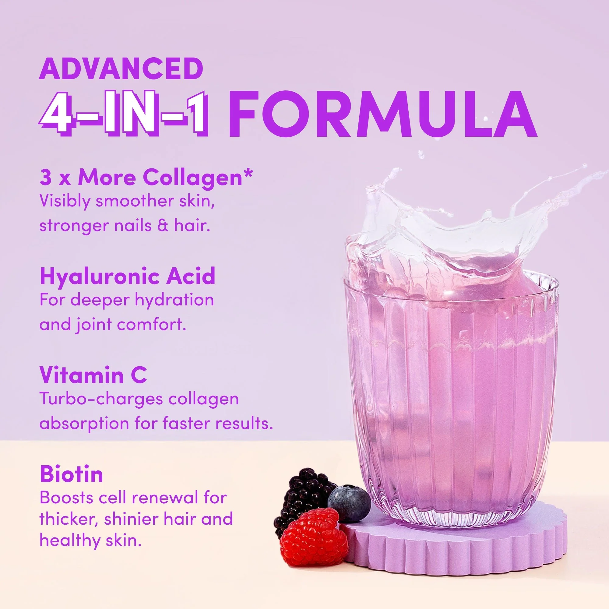 Mixed Berry Collagen Powder - 560g - Image 5