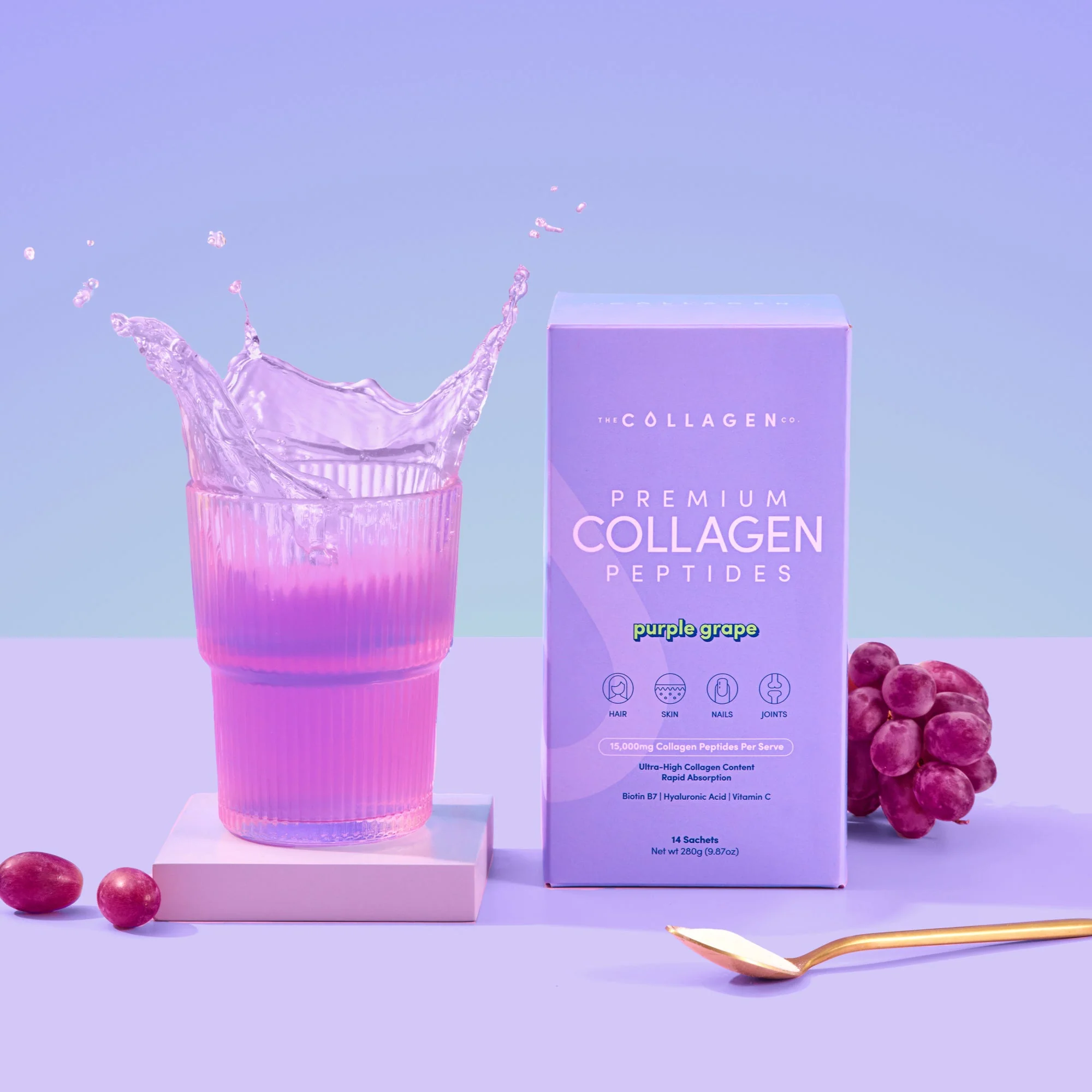 Purple Grape Collagen Sachets - 280g - Image 2