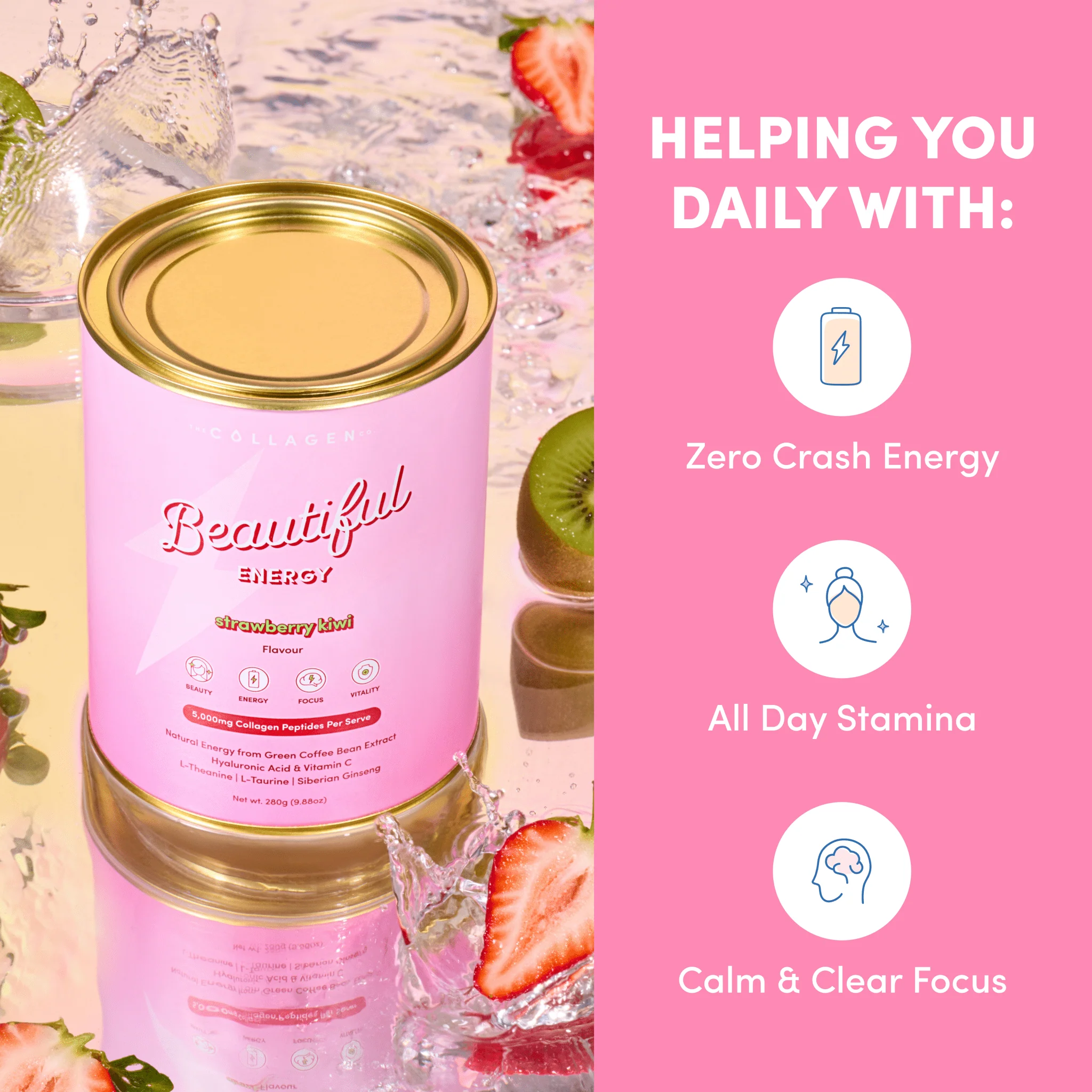 Strawberry Kiwi Beautiful Energy - 280g - Image 3