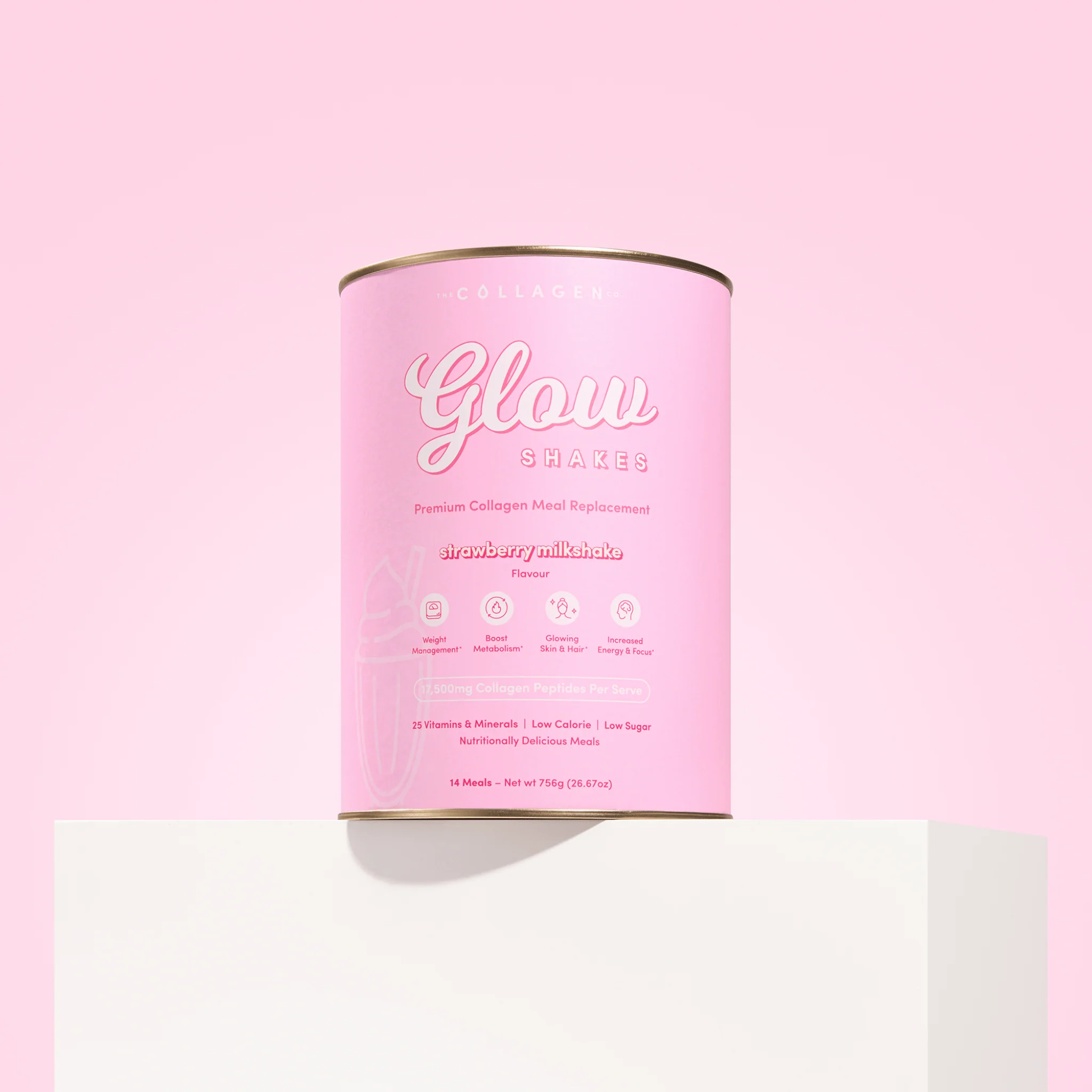 Strawberry Milkshake Collagen Meal Replacement - 756g