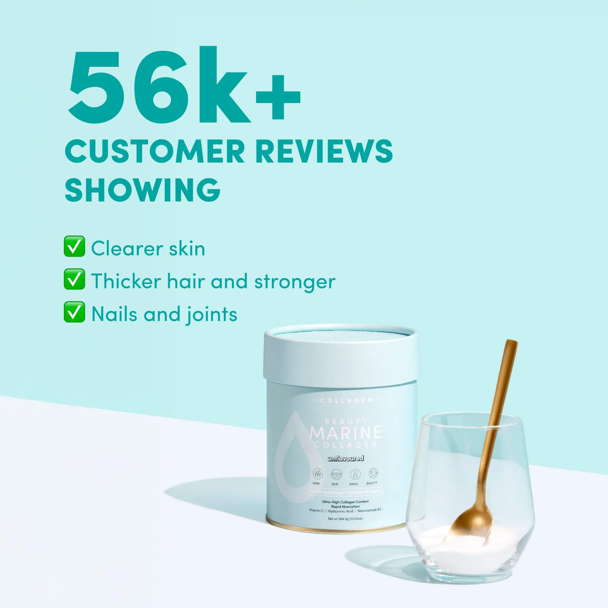 Unflavoured Beauty Marine Collagen Powder - 284g - Image 5