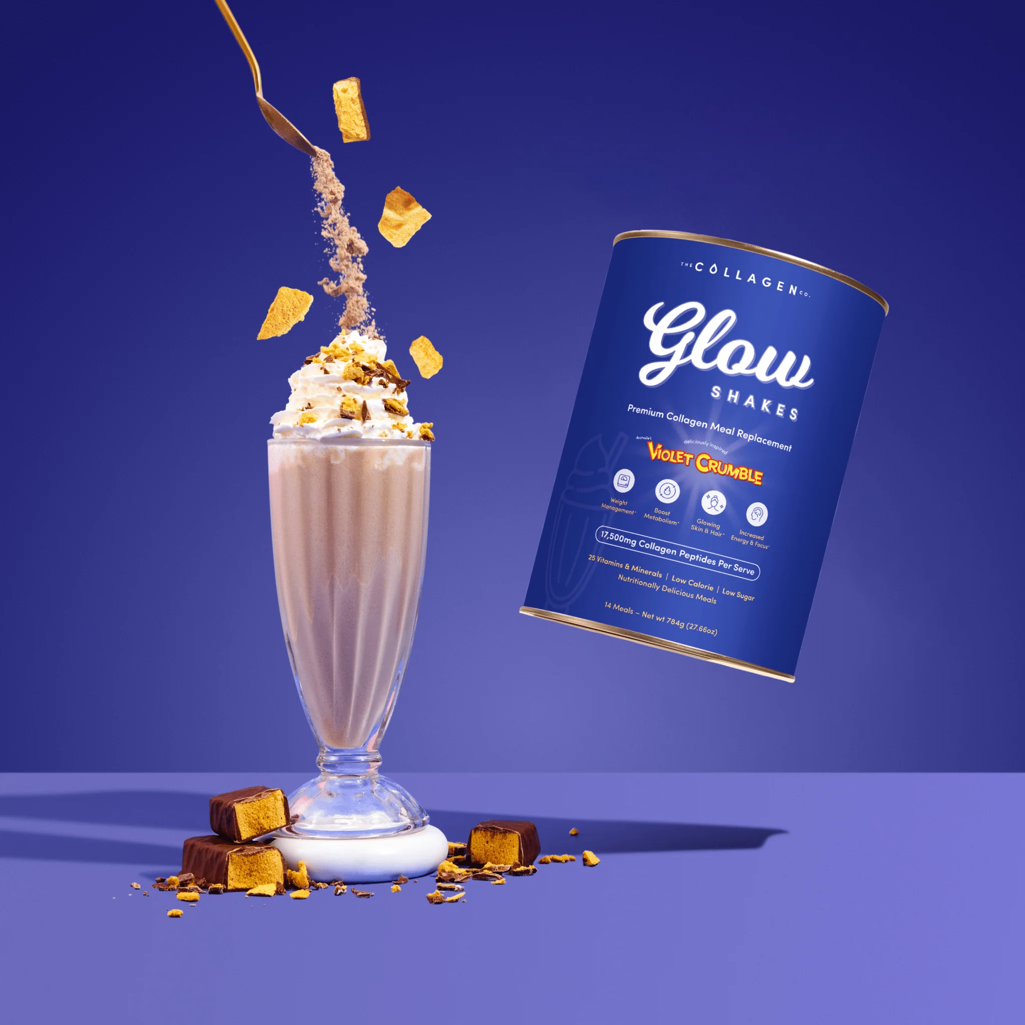Violet Crumble Collagen Meal Replacement - 784g - Image 2
